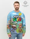 Мужской свитшот базовый / Toca Boca | Тока бока Рита, Зик, Нари, Леон