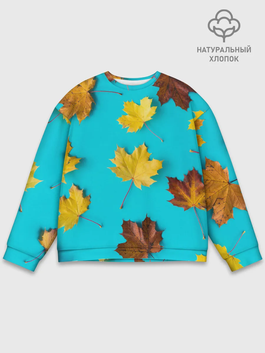 Мужской свитшот базовый / Кленовый листочек