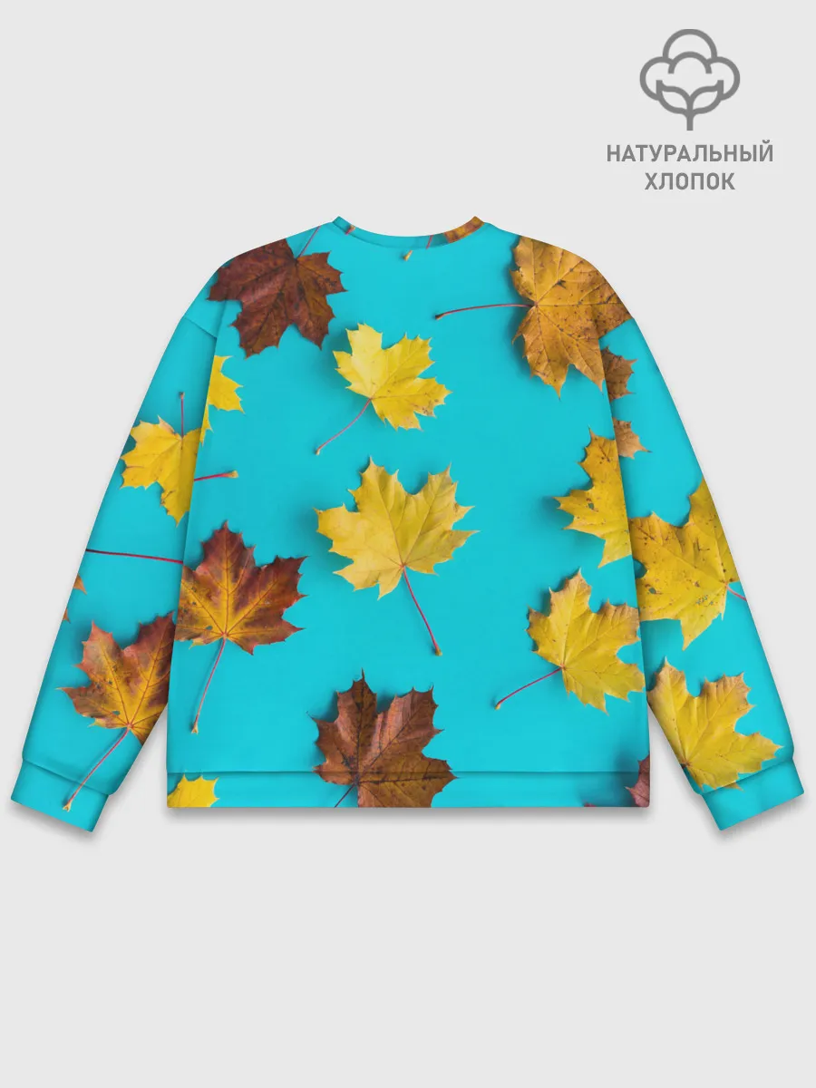 Мужской свитшот базовый / Кленовый листочек