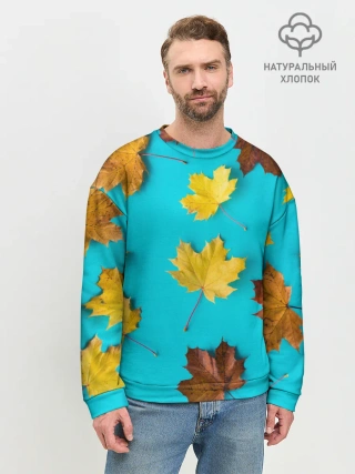 Мужской свитшот базовый / Кленовый листочек