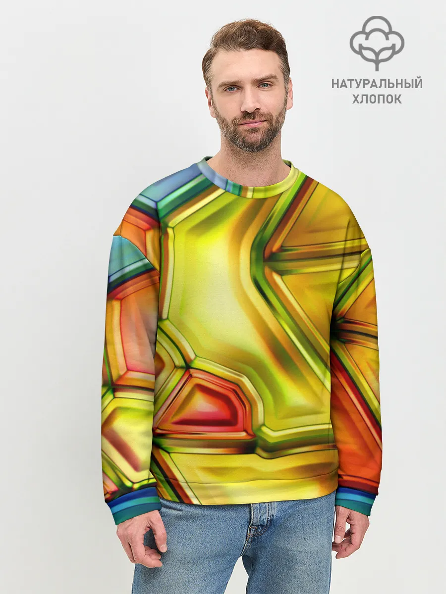 Мужской свитшот базовый / Абстрактная абстракция