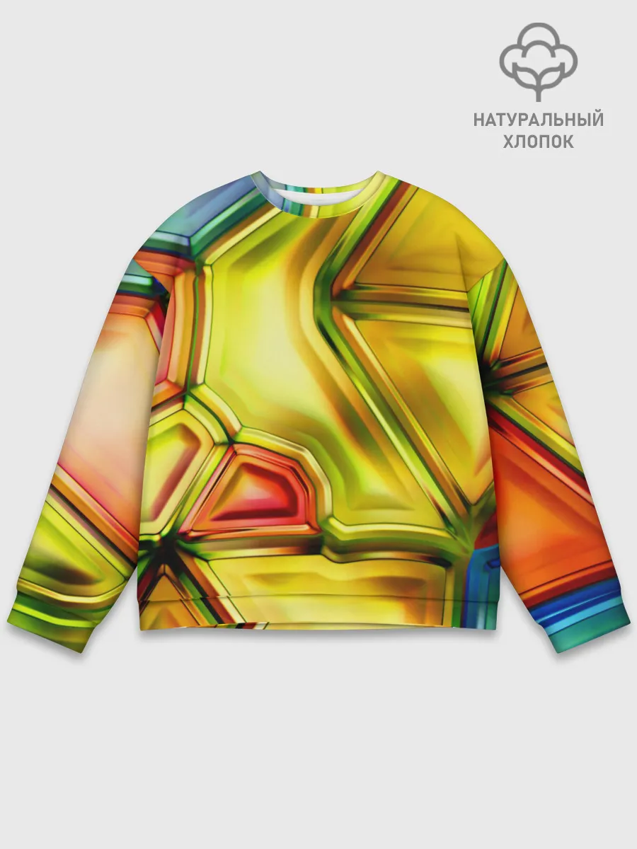 Мужской свитшот базовый / Абстрактная абстракция