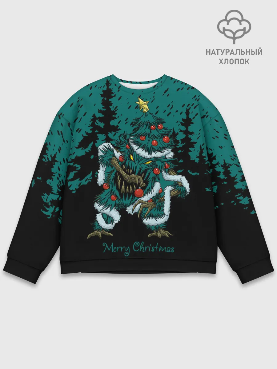 Мужской свитшот базовый / Бесячья ёлка