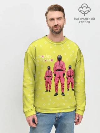 Мужской свитшот базовый / Игра в кальмара | Рабочие