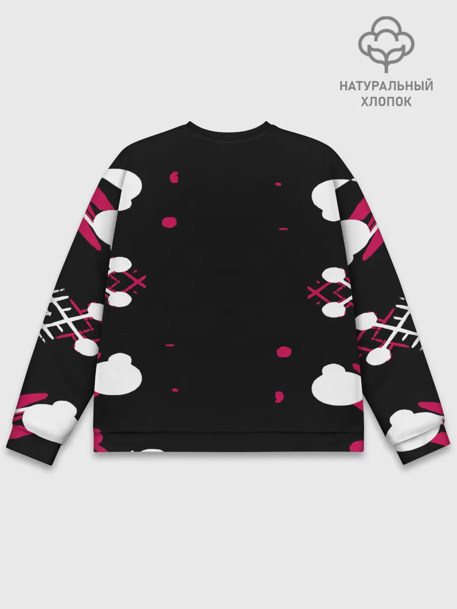 Мужской свитшот базовый / Игра в кальмара x Кот,