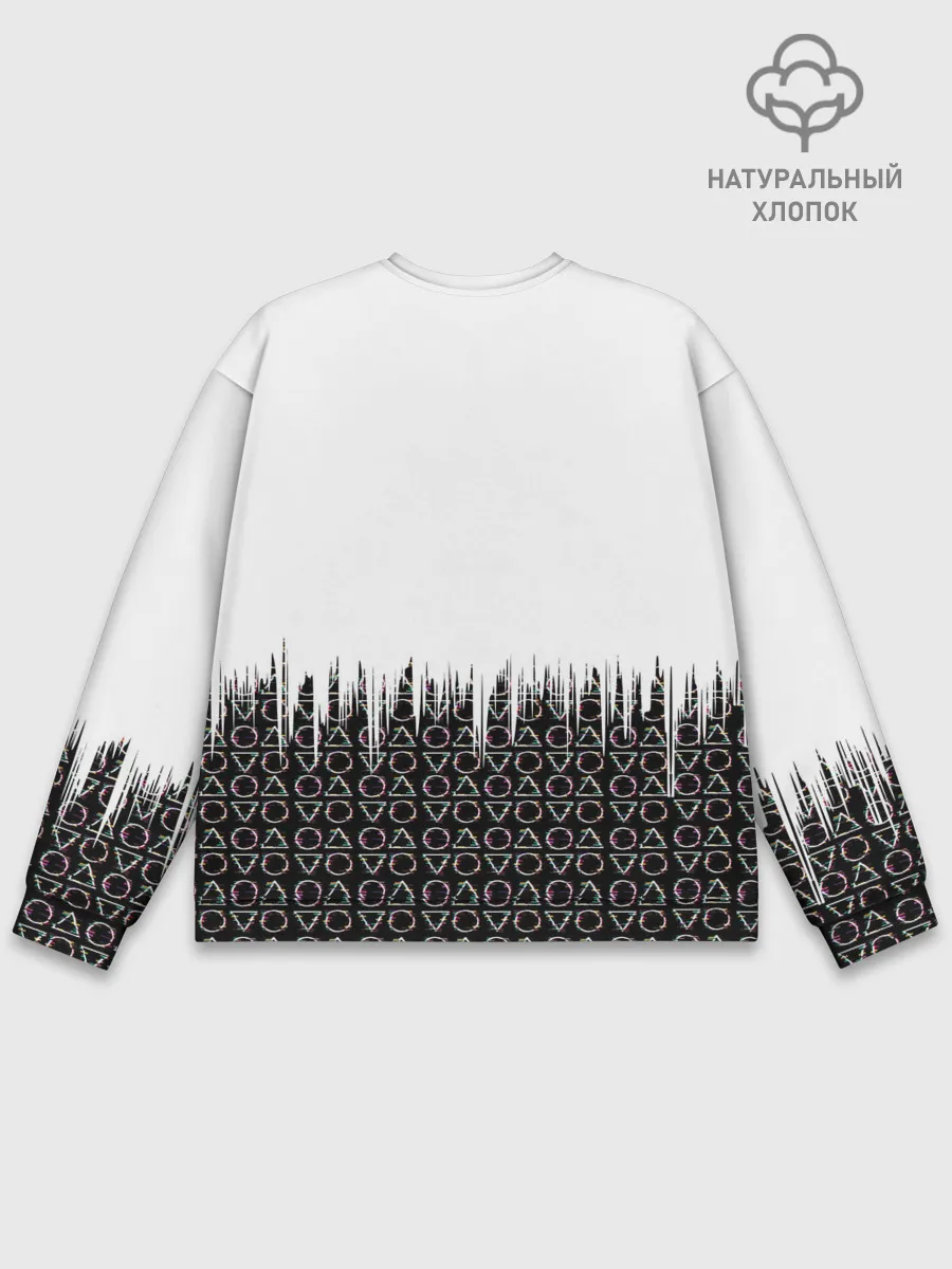 Мужской свитшот базовый / Игра в кальмара фигуры,