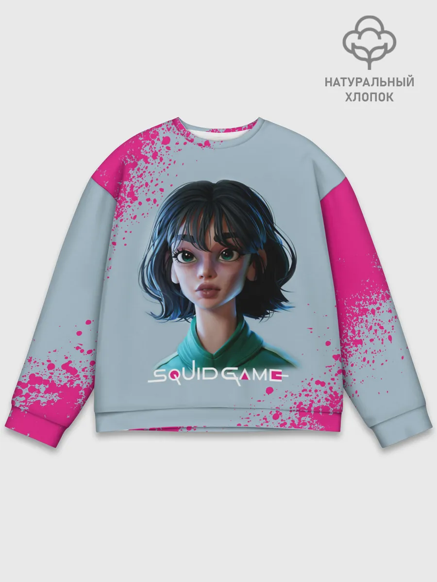 Мужской свитшот базовый / 067 | Розовые брызги