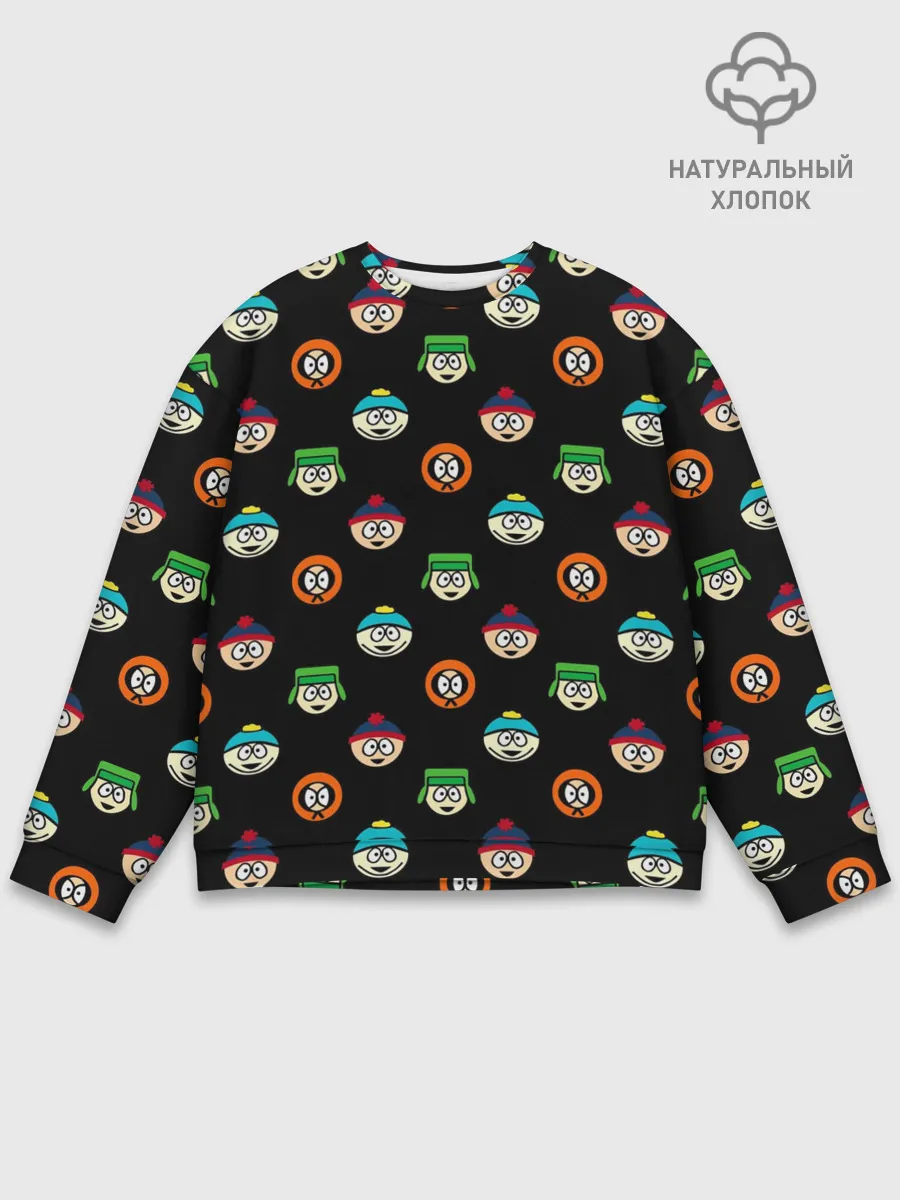 Мужской свитшот базовый / Южный парк, паттерн