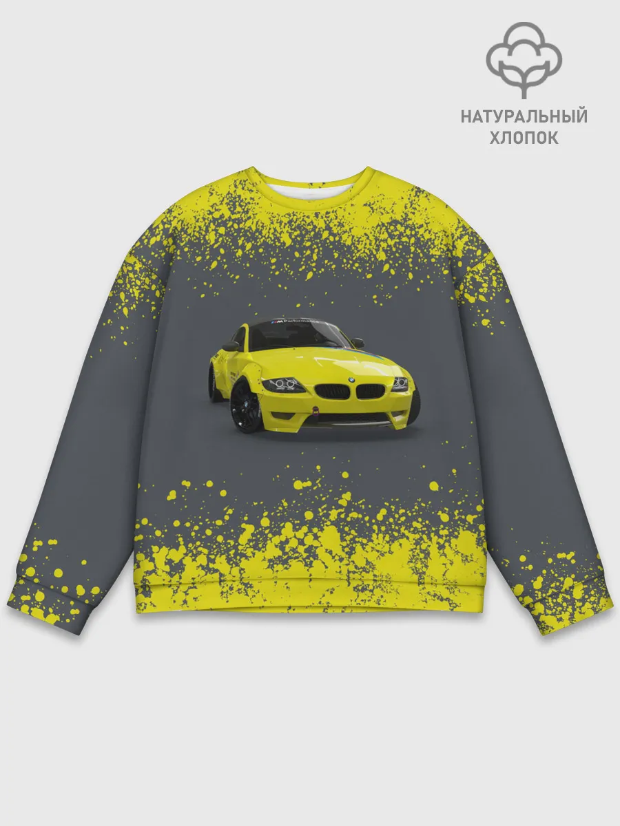 Мужской свитшот базовый / БМВ | ЖЕЛТЫЙ ПЕРФОРМАНС