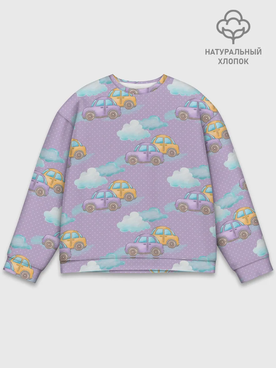 Мужской свитшот базовый / детские машинки