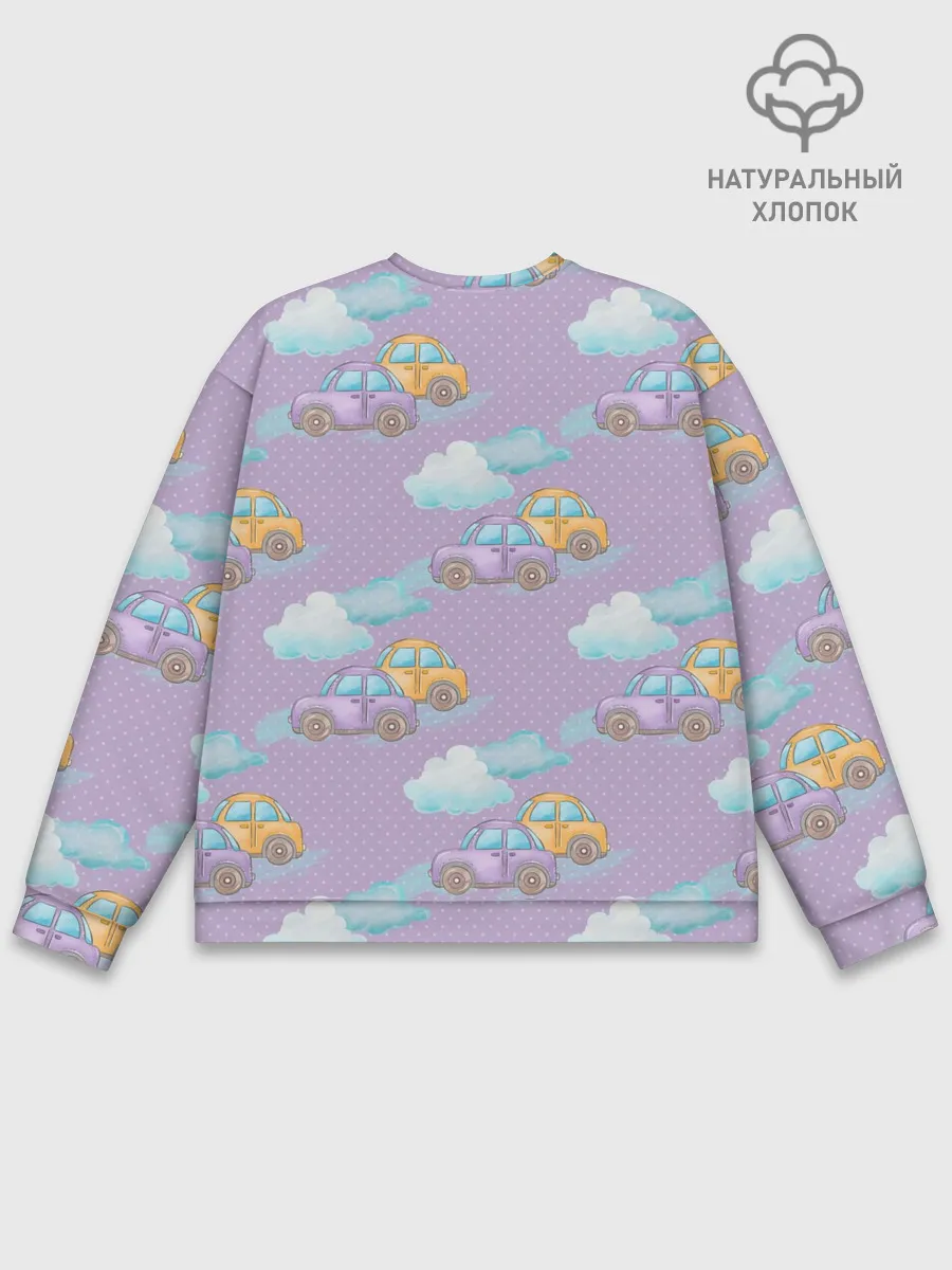Мужской свитшот базовый / детские машинки