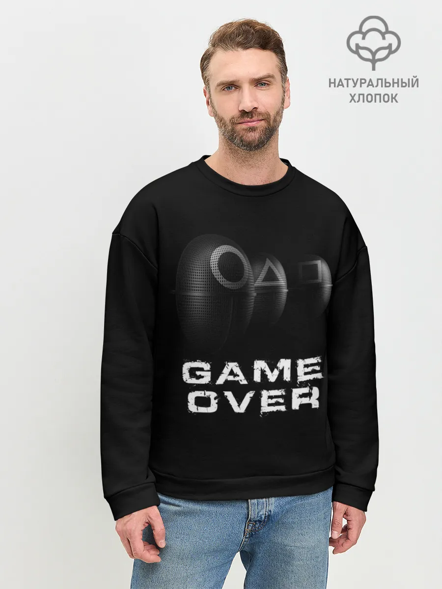 Мужской свитшот базовый / ИГРА В КАЛЬМАРА GAME OVER
