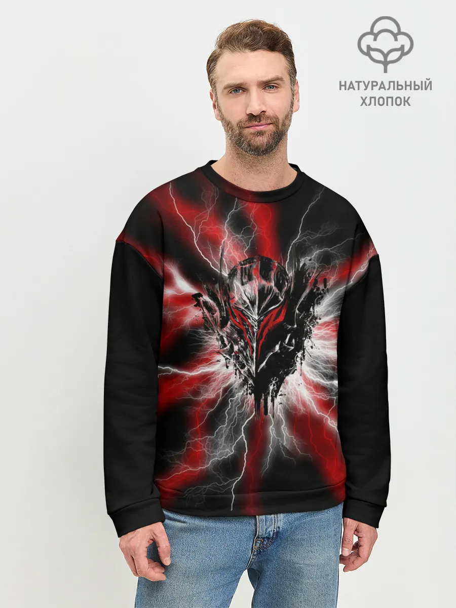 Мужской свитшот базовый / Berserk разряд молнии