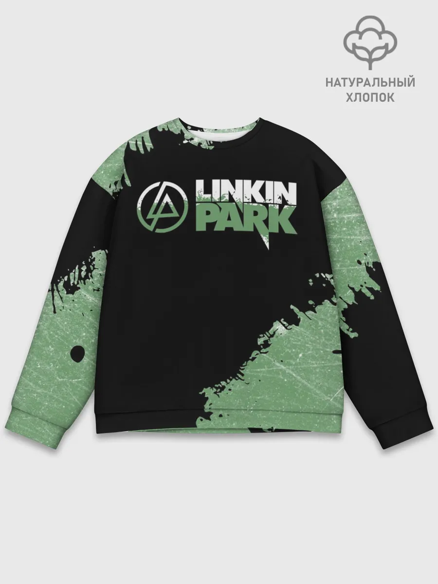 Мужской свитшот базовый / Линкин Парк в стиле Гранж | Linkin Park