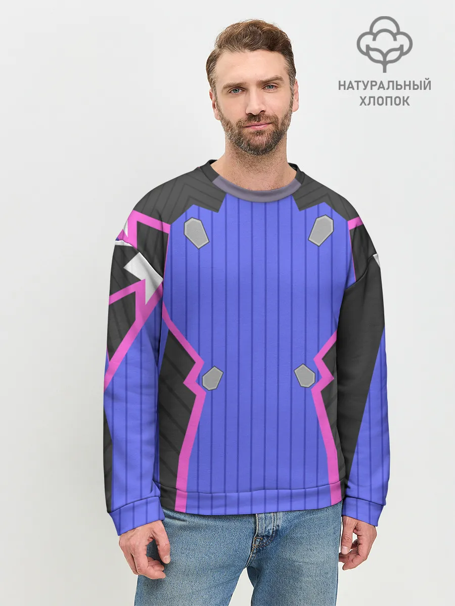 Мужской свитшот базовый / НЕОНОВЫЙ КОСТЮМ / БРОНЯ / УНИСЕКС