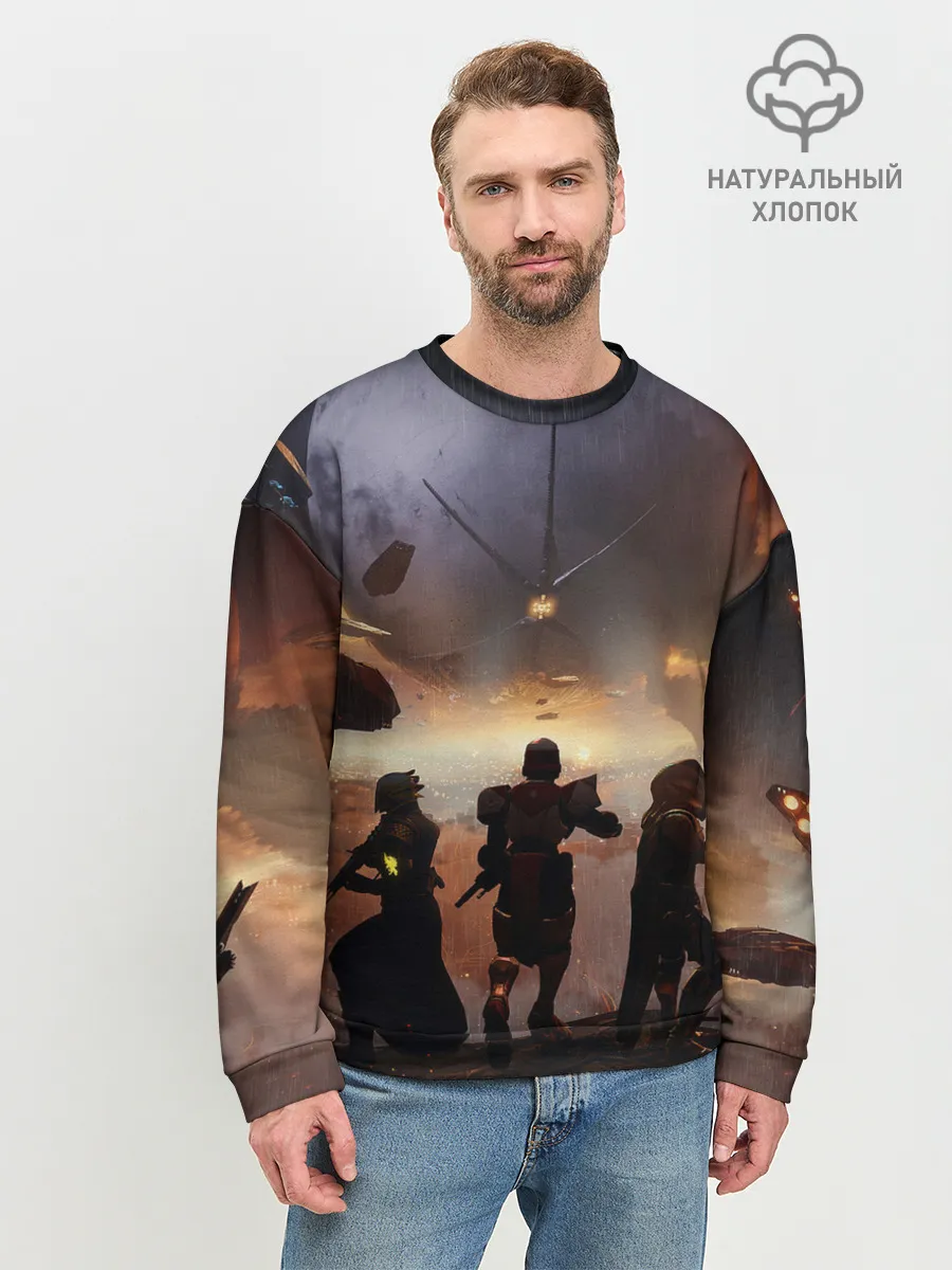 Мужской свитшот базовый / DESTINY 2 ВОЙНА, СТРАЖИ