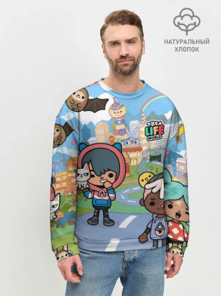 Мужской свитшот базовый / Toca Boca | Город