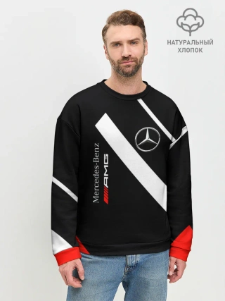 Мужской свитшот базовый / Mercedes-AMG | Мерседес-АМГ