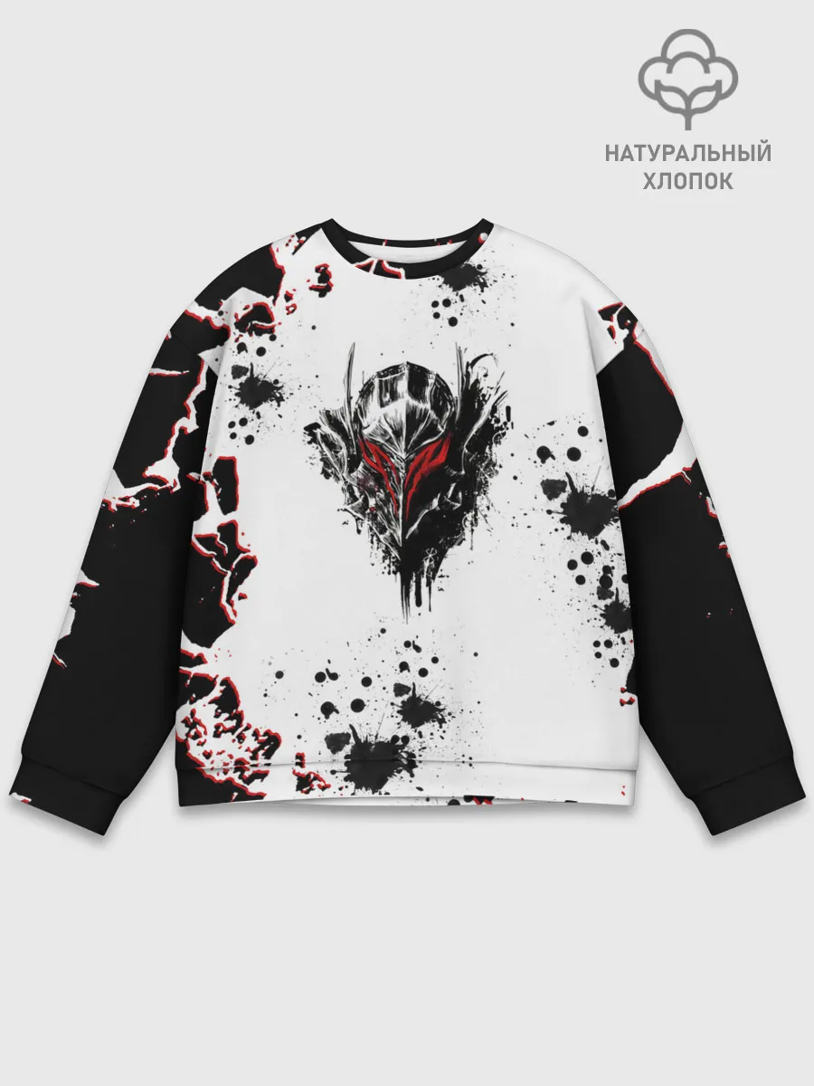 Мужской свитшот базовый / Берсерк черная маска.