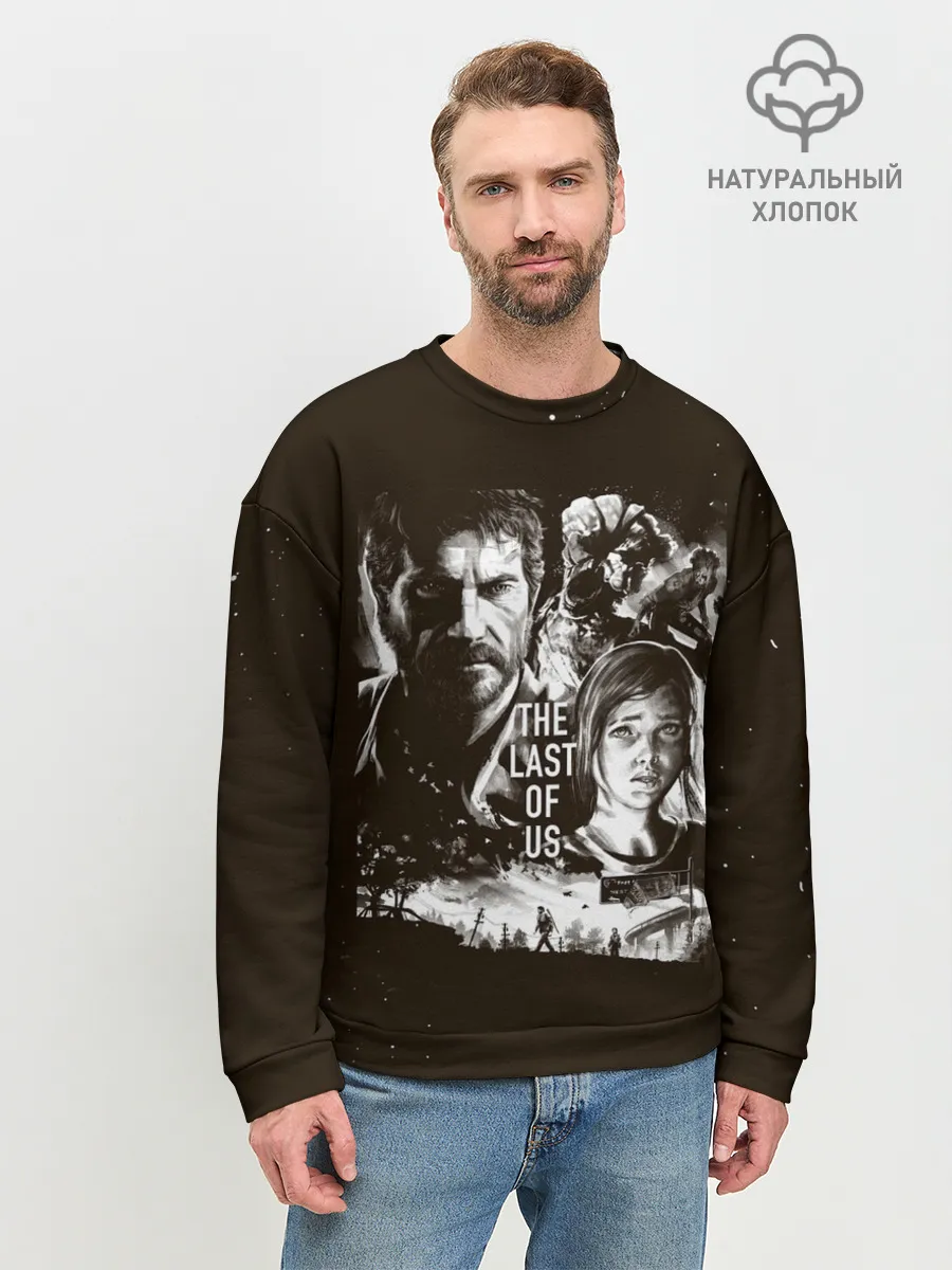 Мужской свитшот базовый / THE LAST OF US ЭЛЛИ И ДЖОЭЛ | ОДНИ ИЗ НАС