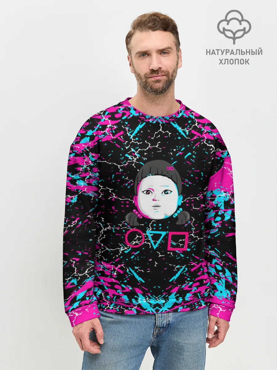Мужской свитшот базовый / SQUID GAME | ИГРА В КАЛЬМАРА | КУКЛА.