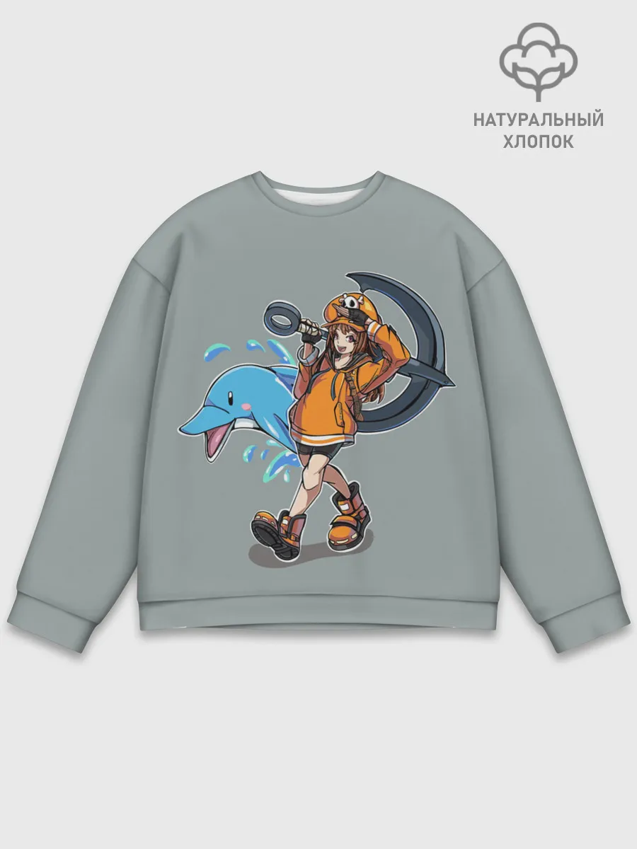 Мужской свитшот базовый / May whith dolphin