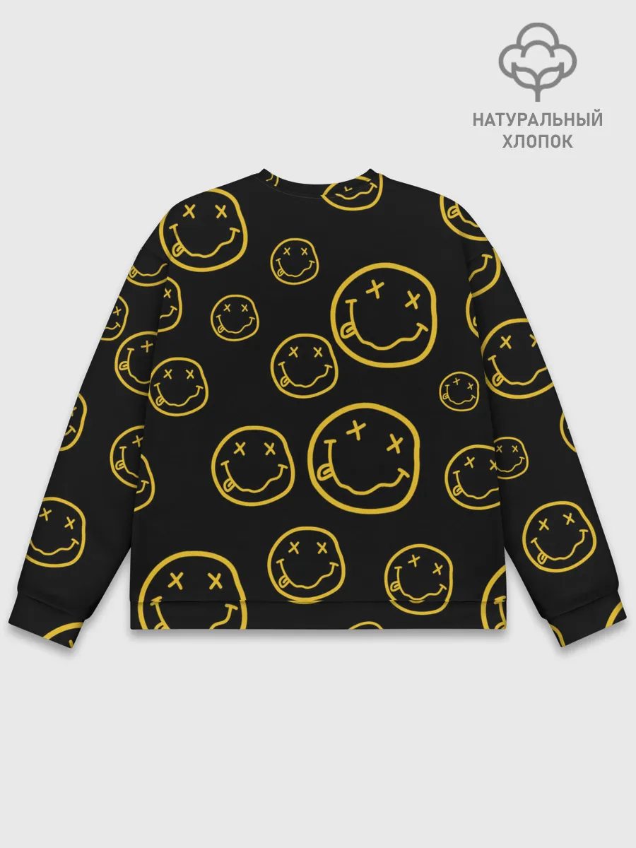 Мужской свитшот базовый / Арт на группу Nirvana