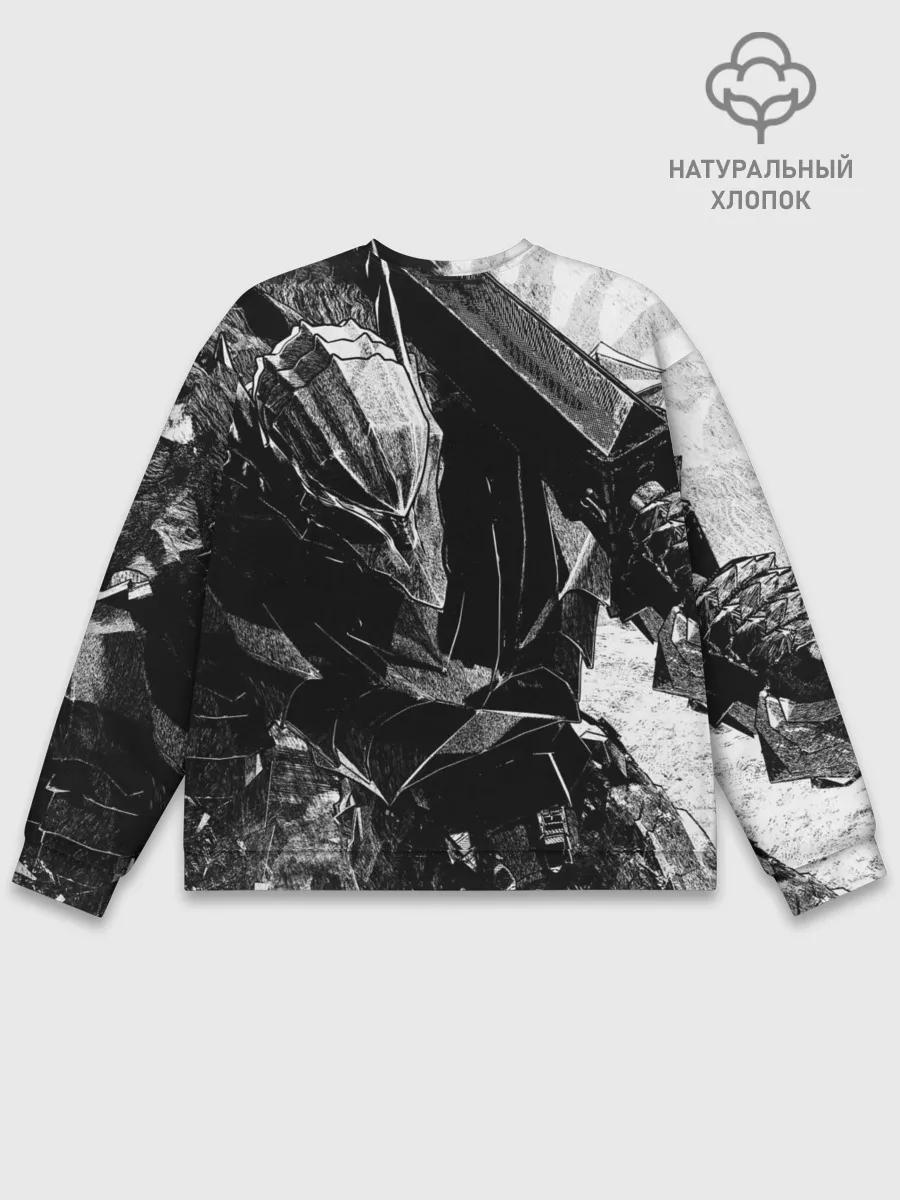 Мужской свитшот базовый / BERSERK Ч/Б | БЕРСЕРК