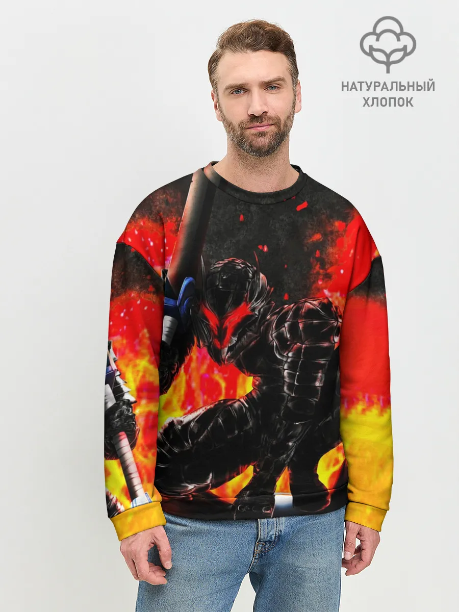 Мужской свитшот базовый / БЕРСЕРК ОГНЕННЫЙ | BERSERK