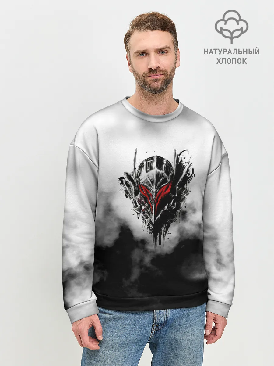 Мужской свитшот базовый / Берсерк: Облачно.
