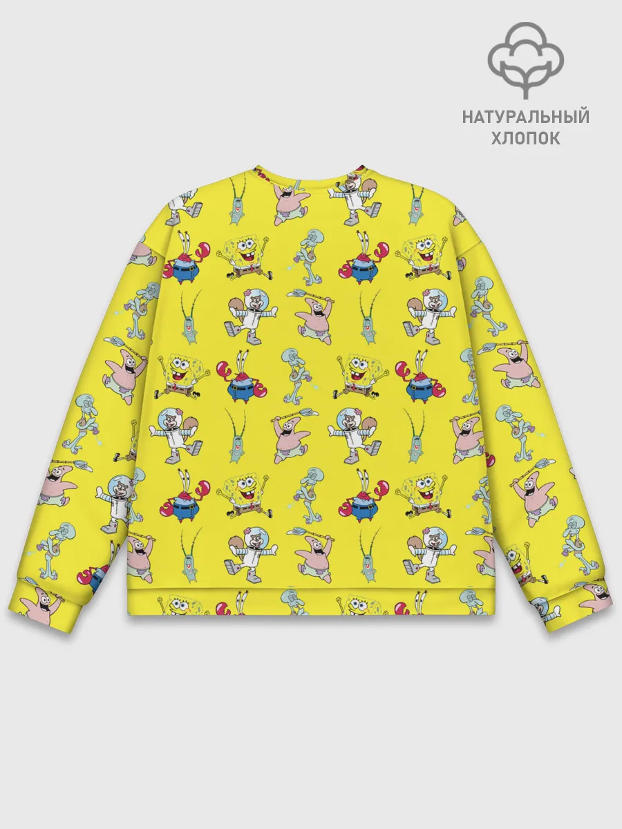 Мужской свитшот базовый / SpongeBob pattern