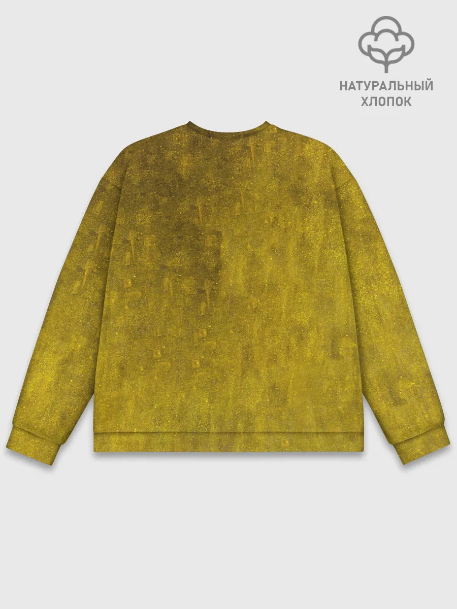 Мужской свитшот базовый / Влюблённые поцелуй художник Климт