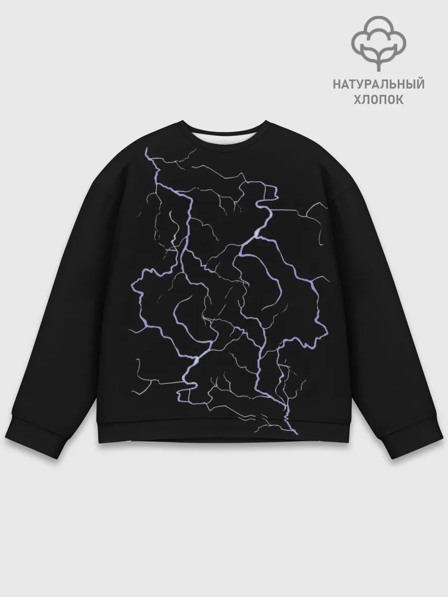 Мужской свитшот базовый / МОЛНИЯ | LIGHTNING