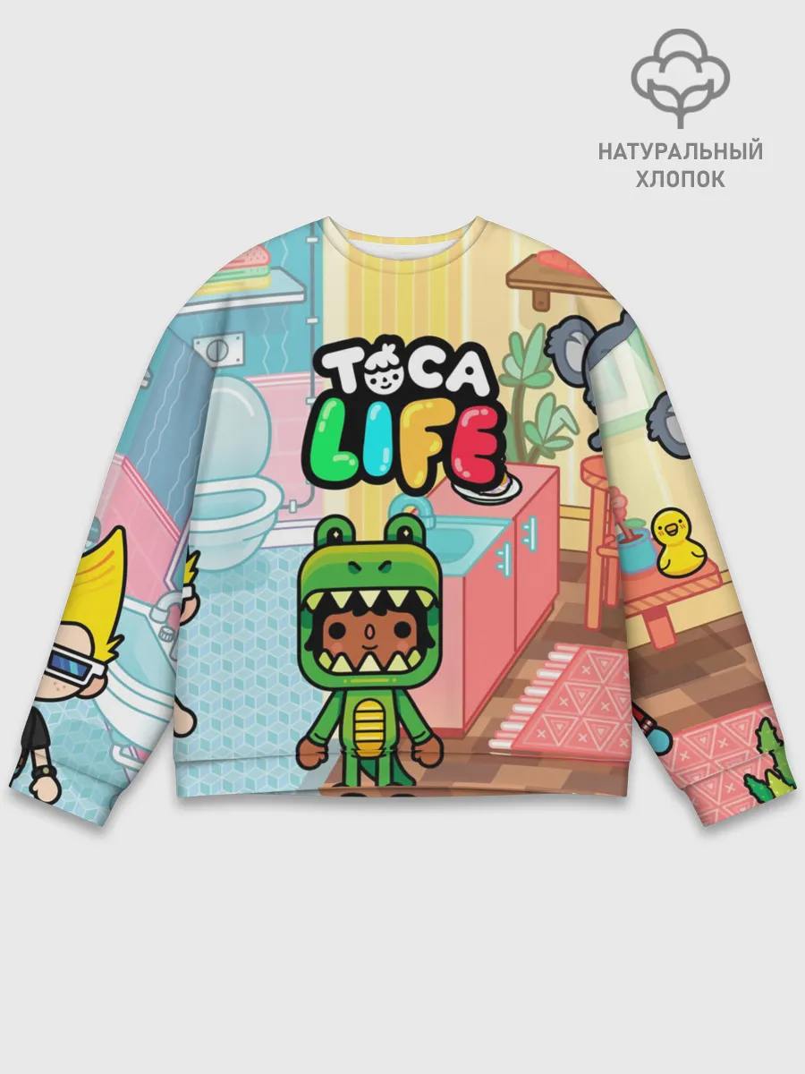 Мужской свитшот базовый / Toca Boca | Тока бока костюм крокодила