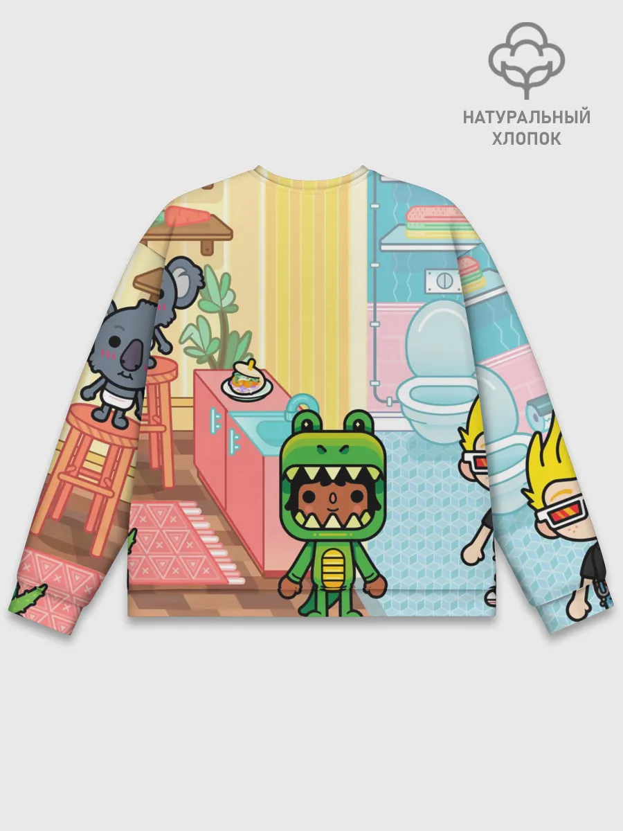 Мужской свитшот базовый / Toca Boca | Тока бока костюм крокодила