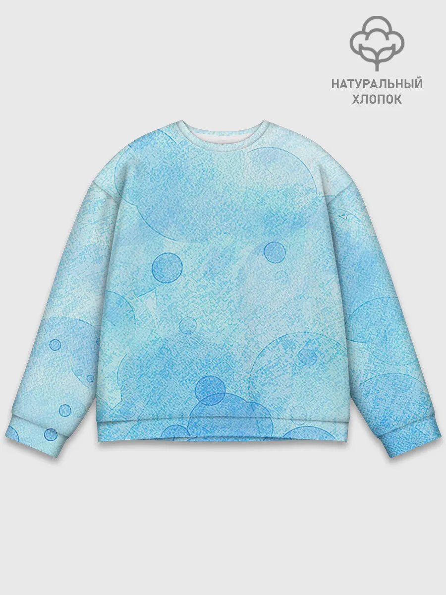 Мужской свитшот базовый / Пузыри воздуха