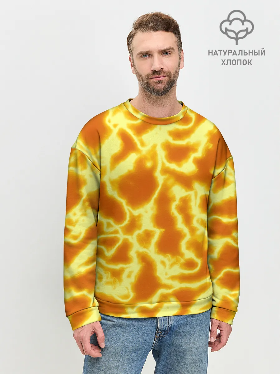 Мужской свитшот базовый / Огненная вспышка