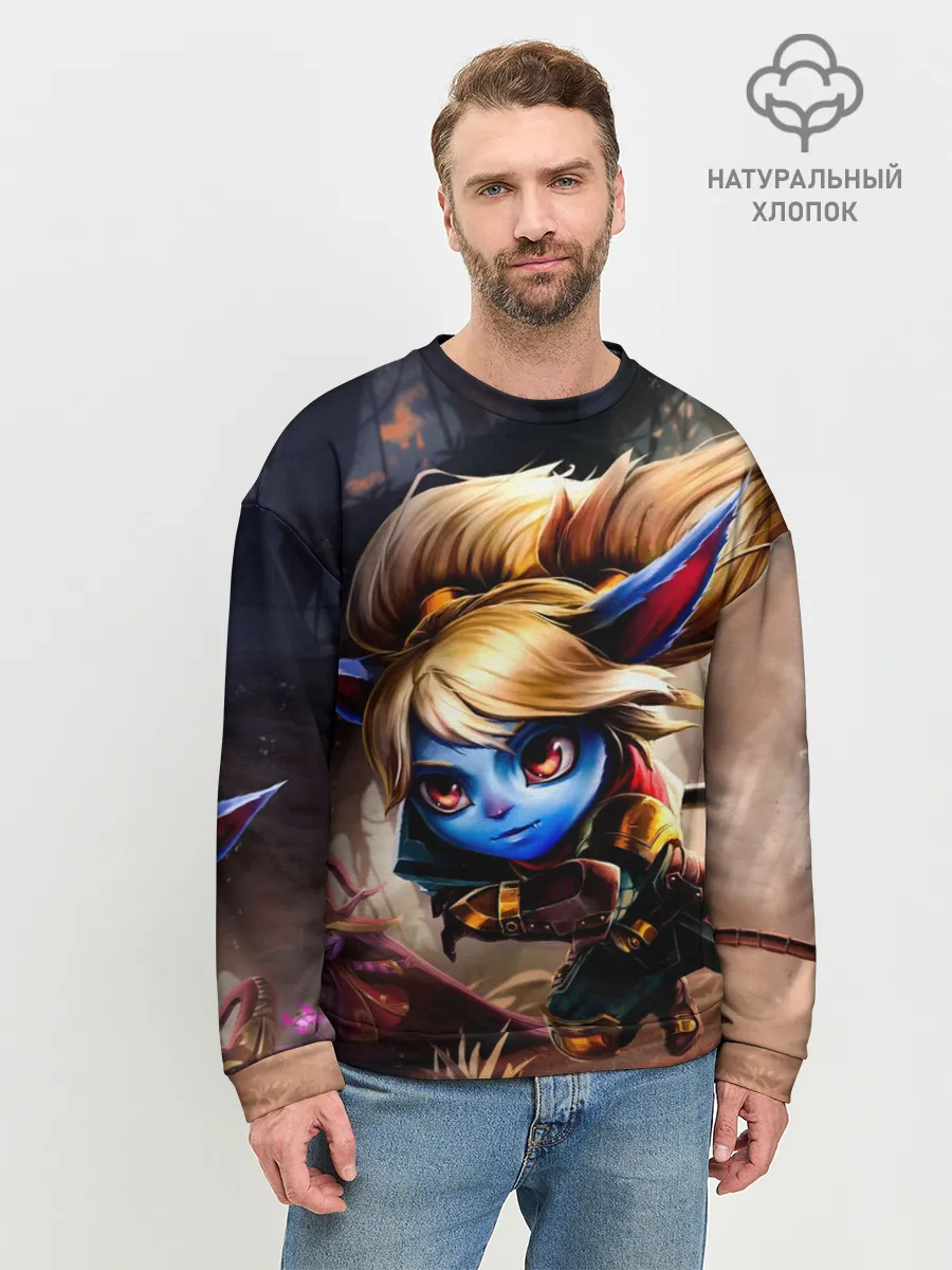 Мужской свитшот базовый / Поппи Хранительница молота