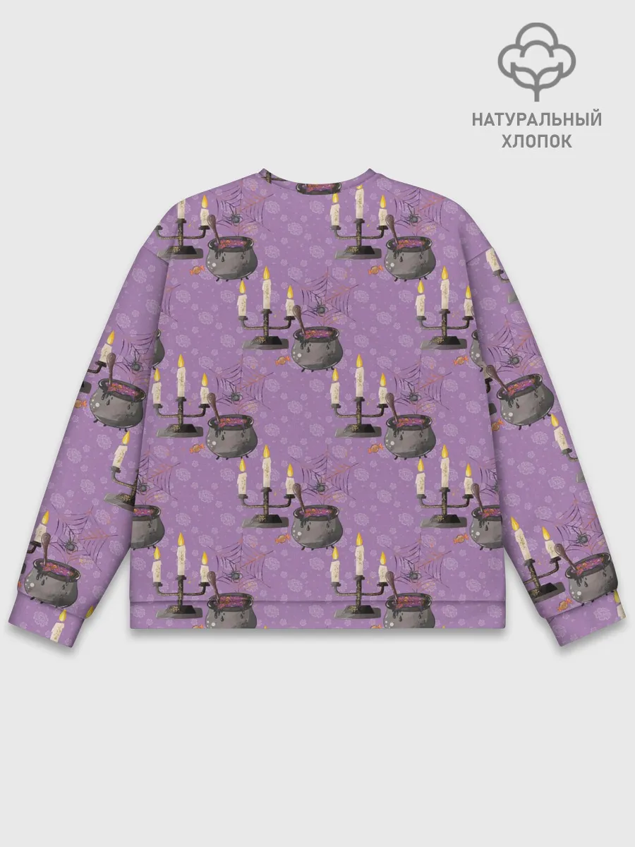 Мужской свитшот базовый / Хэллоуин Свечи