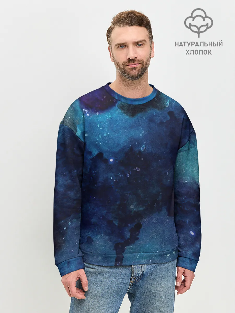 Мужской свитшот базовый / Темнота глубин