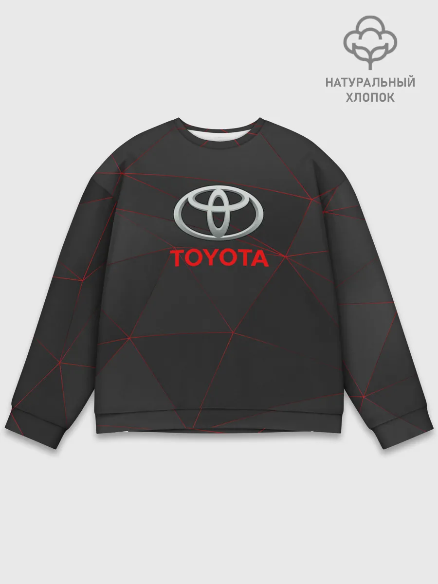 Мужской свитшот базовый / [Toyota] Тонкие линии неона