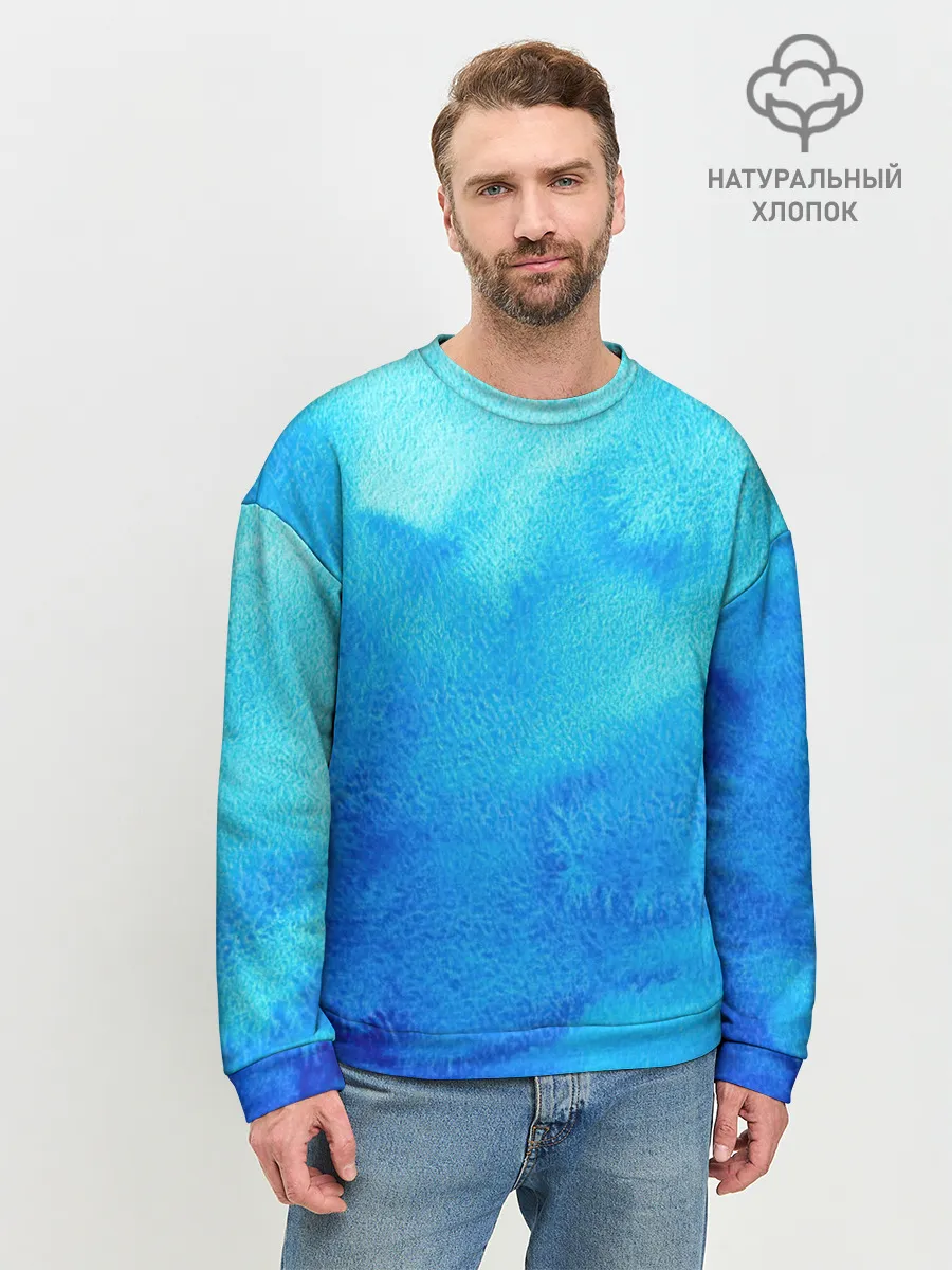 Мужской свитшот базовый / Глубина льда
