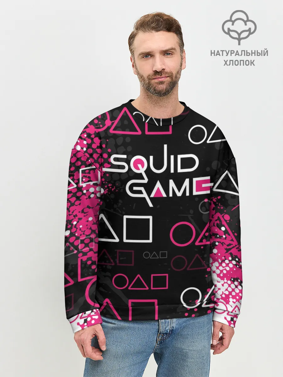 Мужской свитшот базовый / ИГРА В КАЛЬМАРА / ГРАНЖ ЛОГО