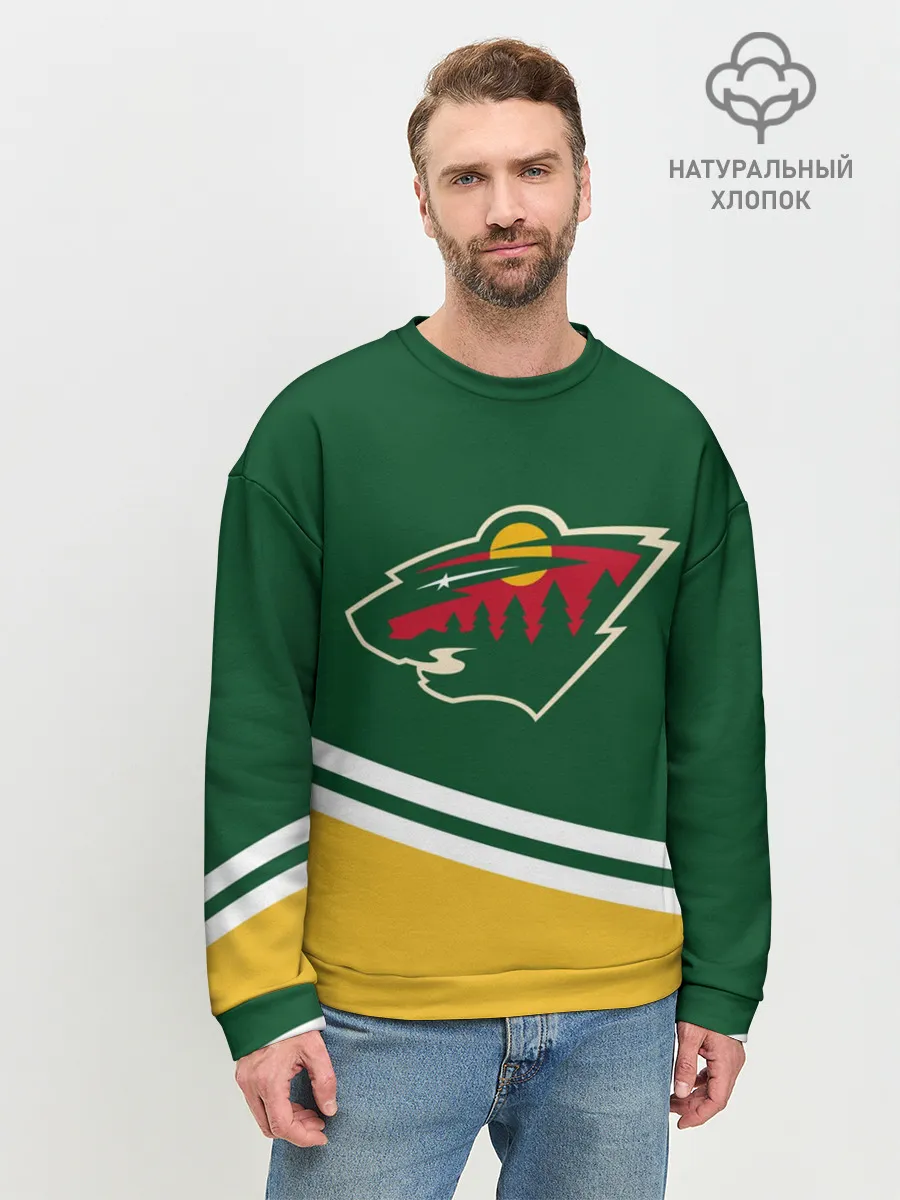 Мужской свитшот базовый / Minnesota Wild NHL