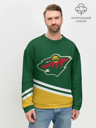 Мужской свитшот базовый / Minnesota Wild NHL