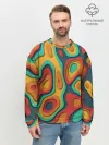 Мужской свитшот базовый / 3D узор Color
