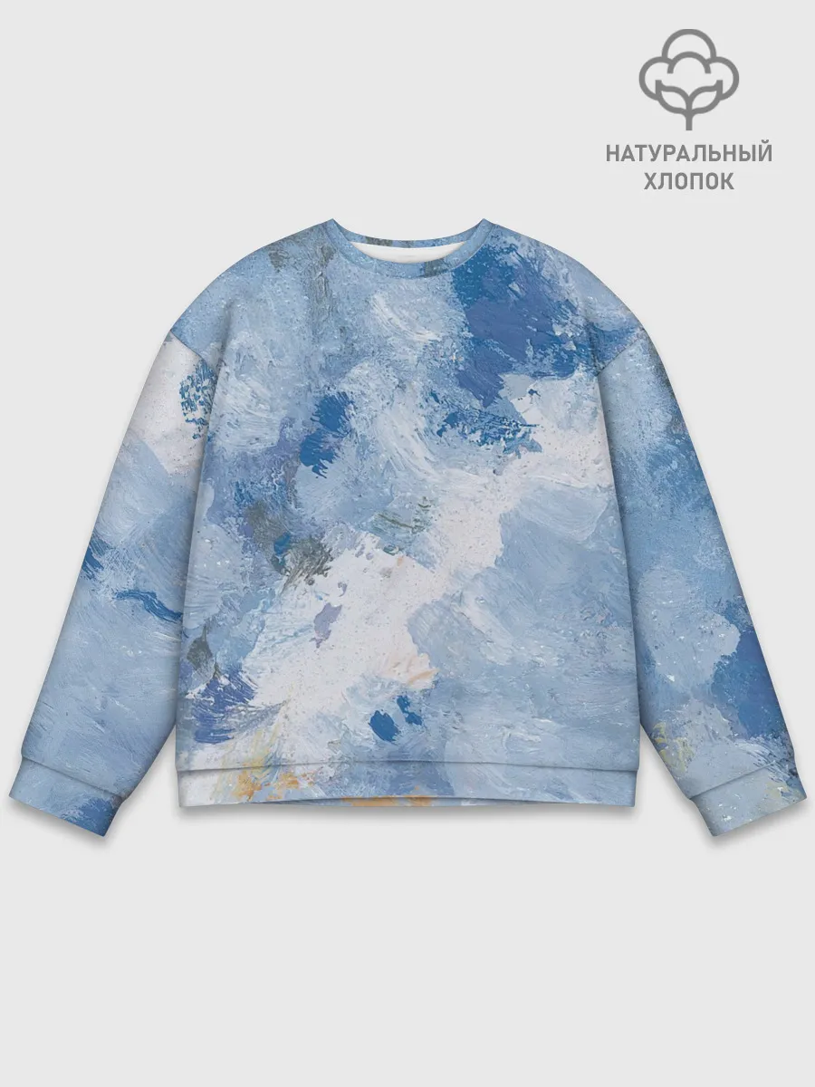Мужской свитшот базовый / Небесные мазки