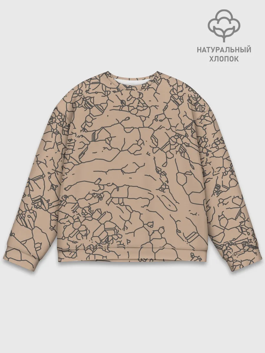 Мужской свитшот базовый / Рисованный камень