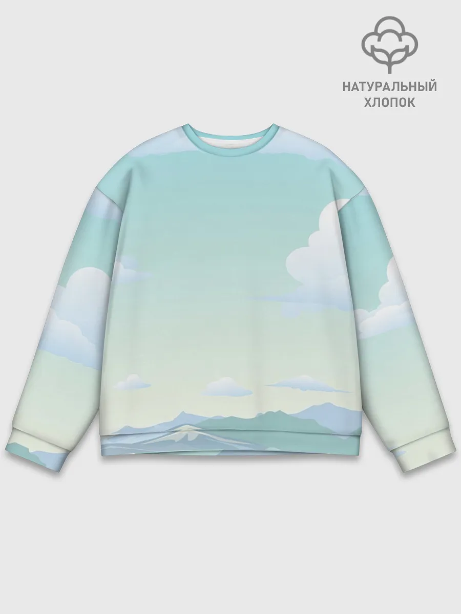 Мужской свитшот базовый / Чистая природа