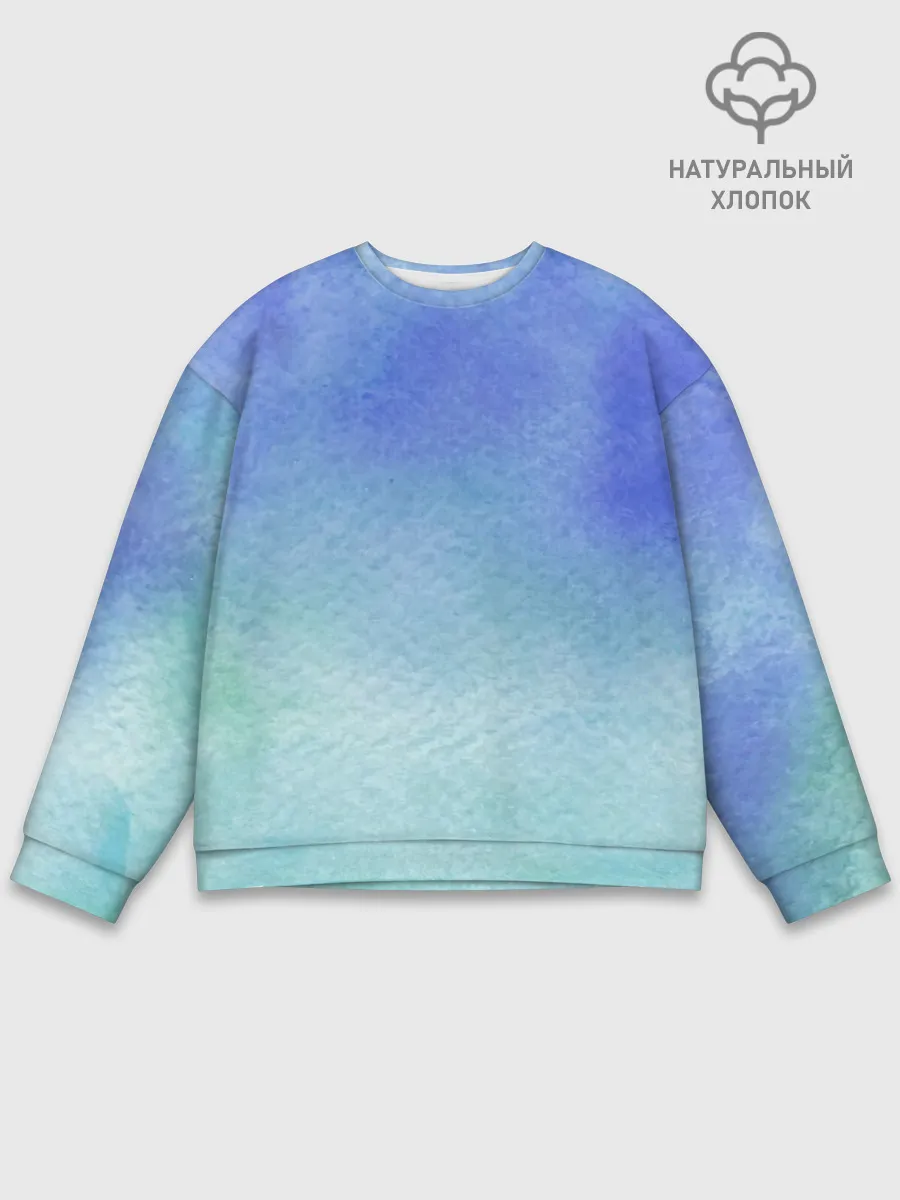 Мужской свитшот базовый / Небесная синева